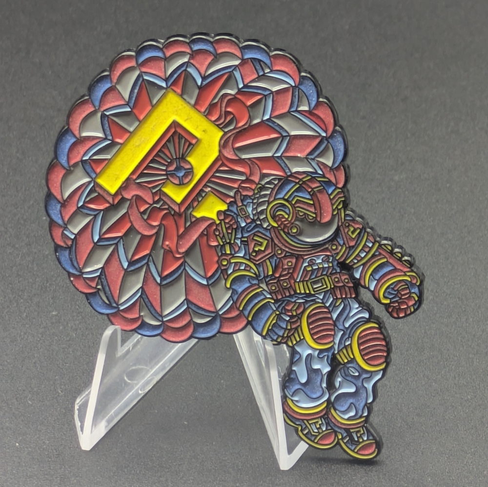 Galactic Jumpman Late Night Dreamers Misprint Variant Enamel Art Pin Rumin8 LEx